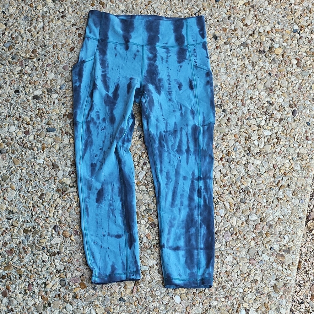 Lululemon Align™ High-Rise Pant 24" Leggings Blue Grey Tie Dyed 6